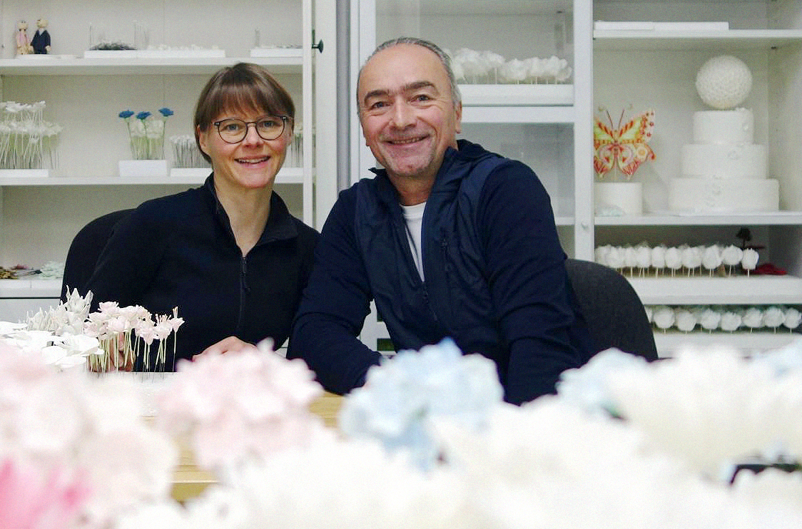 Karin und Thomas im Atelier von Brugger's My Wedding Cake